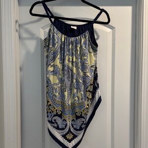 Soma Navy and Yellow Paisley Camisole